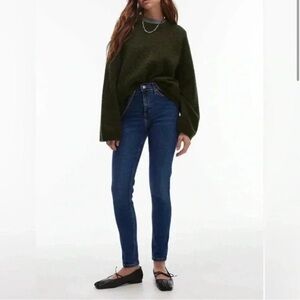 Topshop Jamie Jeans in Dark Wash